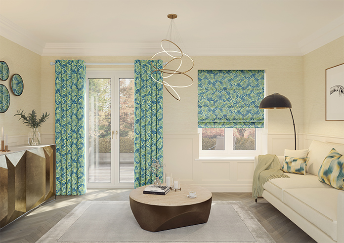 Goa, Deep Lagoon - Roman Blind - Image 8